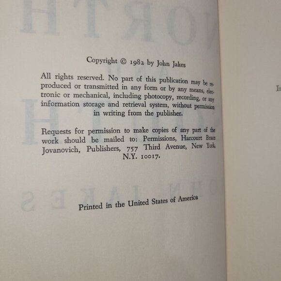 John Jakes North & South 1982 Heaven & Hell 1987 1st Edition Hardcover Book Set - Picture 3 of 3